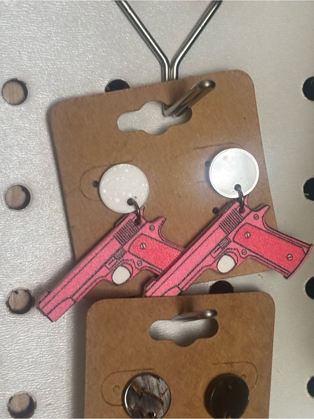 Pink Pistol Dangle Earrings - Women Accessories